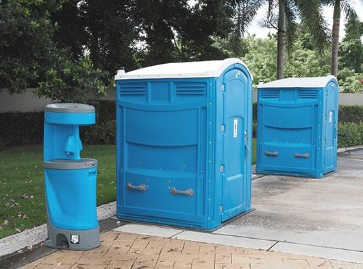 handicap/ada portable restrooms are maintained by frequently cleaning and restocking supplies such as toilet paper and hand sanitizer